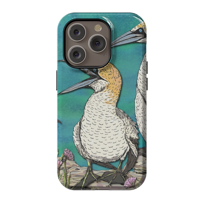 iPhone 14 Pro StrongFit Gannet Chat by Lotti Brown