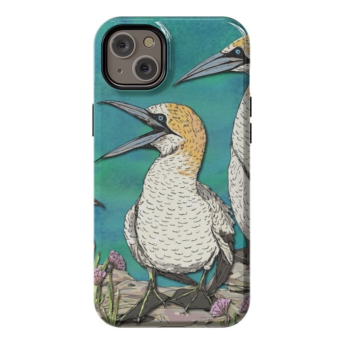 iPhone 14 Plus StrongFit Gannet Chat by Lotti Brown