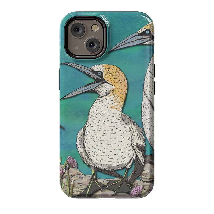 iPhone 14 StrongFit Gannet Chat by Lotti Brown