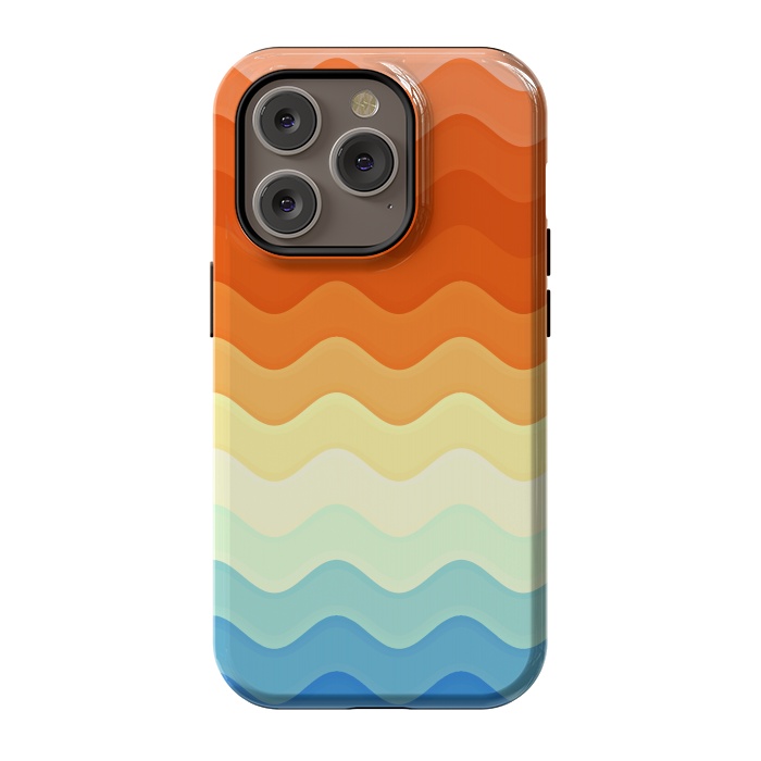 iPhone 14 Pro StrongFit Color Waves by Creativeaxle