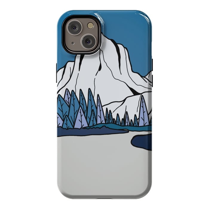 iPhone 14 Plus StrongFit Blue peak hill by Steve Wade (Swade)