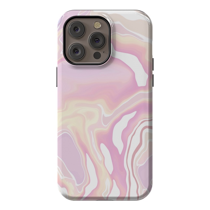iPhone 14 Pro max StrongFit Pink marble art by Jms