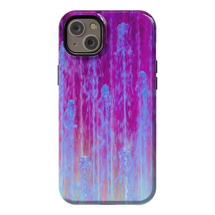 iPhone 14 Plus StrongFit Pink blue abstract  by Winston