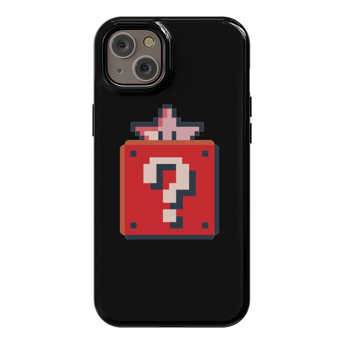 iPhone 14 Plus StrongFit Pixelated Mario Star by Winston