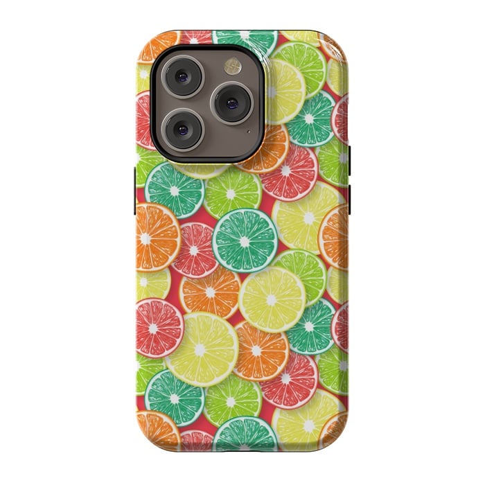 iPhone 14 Pro StrongFit Citrus fruit slices 3 by Katerina Kirilova