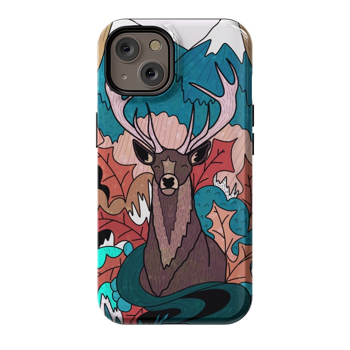 iPhone 14 StrongFit Winter deer forest by Steve Wade (Swade)