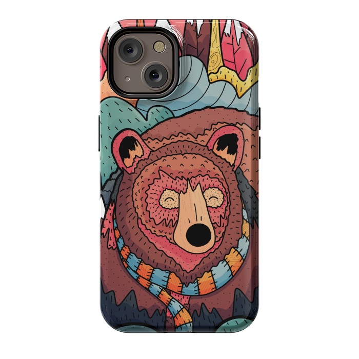 iPhone 14 StrongFit Winter bear forest by Steve Wade (Swade)