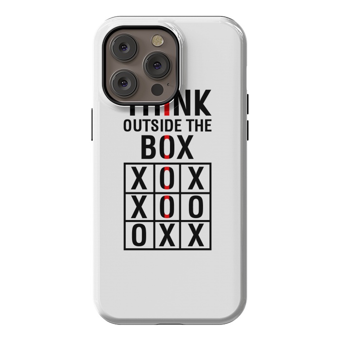 iPhone 14 Pro max StrongFit Think Outside The Box by TMSarts