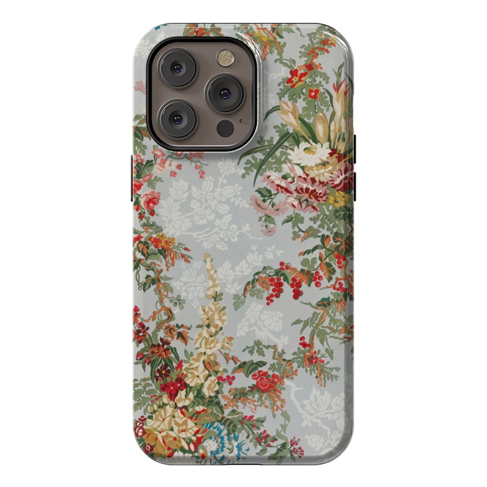 iPhone 14 Pro max StrongFit Industrial Floral Print by Zala Farah