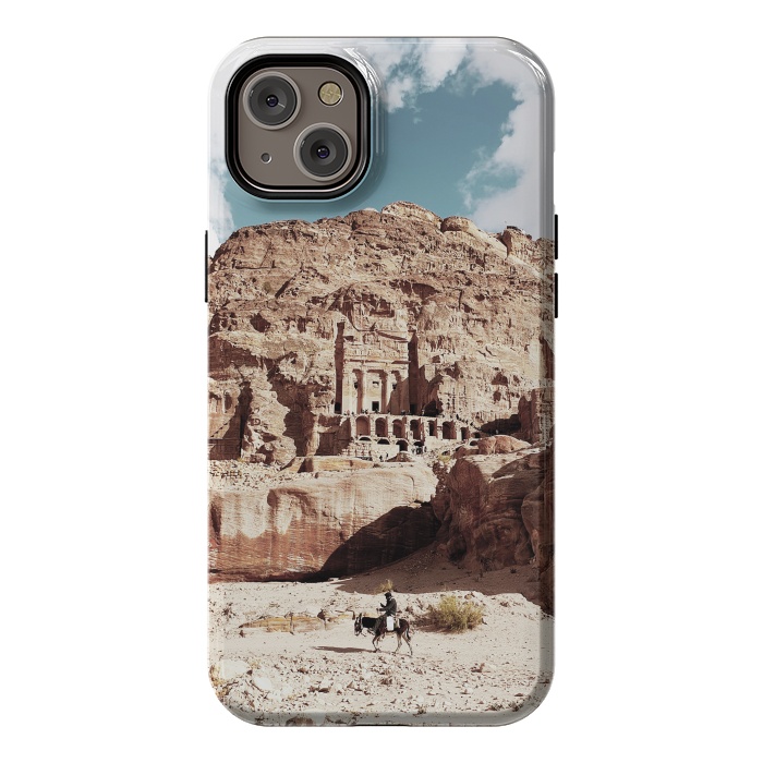 iPhone 14 Plus StrongFit Petra temple Jordan sandstone landscape by Oana 