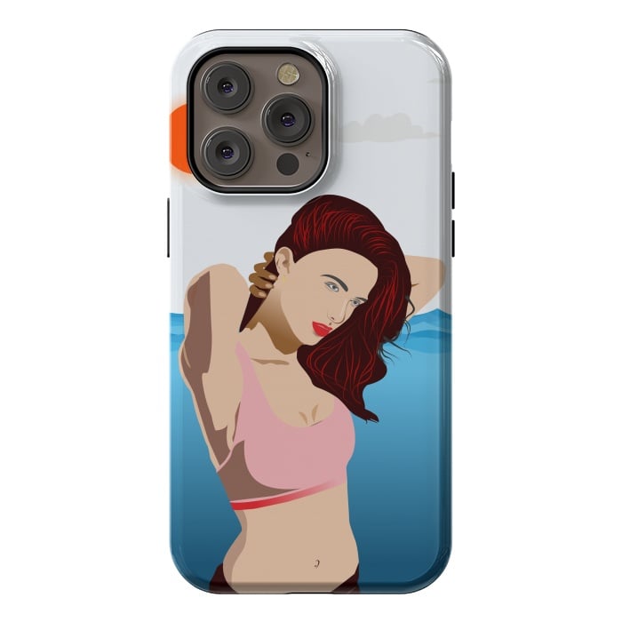 iPhone 14 Pro max StrongFit Ocean Bath by Creativeaxle