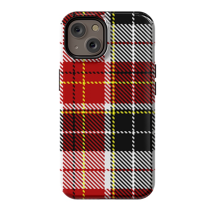 iPhone 14 StrongFit RED AND  BLACK CHECKS by MALLIKA