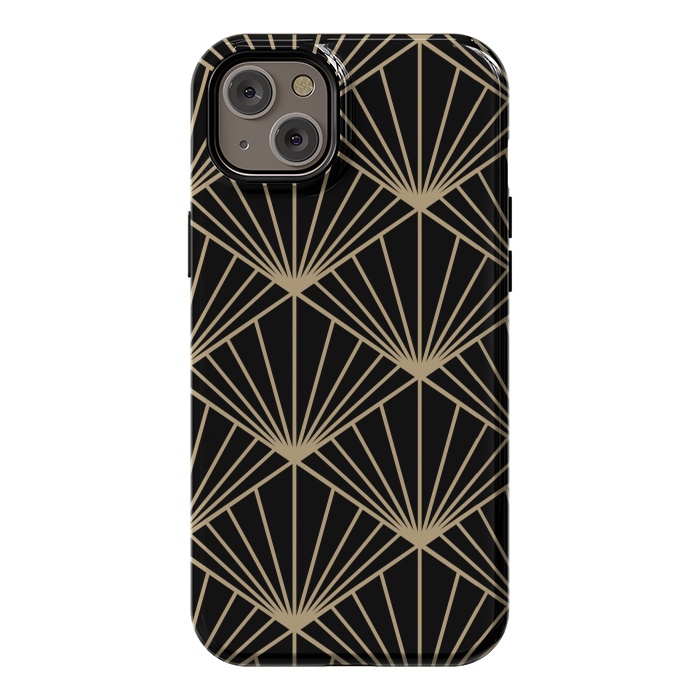 iPhone 14 Plus StrongFit COPPER LINES PATTERN 2  by MALLIKA