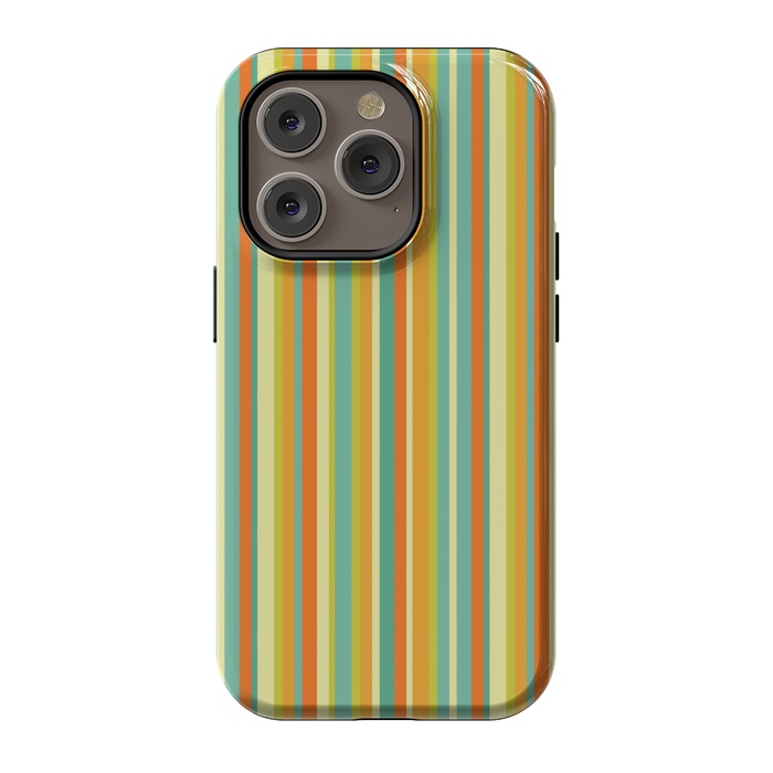iPhone 14 Pro StrongFit MULTI COLOURED LINES 2 by MALLIKA