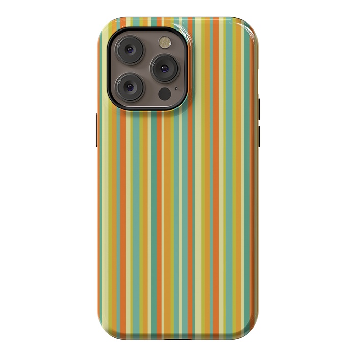 iPhone 14 Pro max StrongFit MULTI COLOURED LINES 2 by MALLIKA