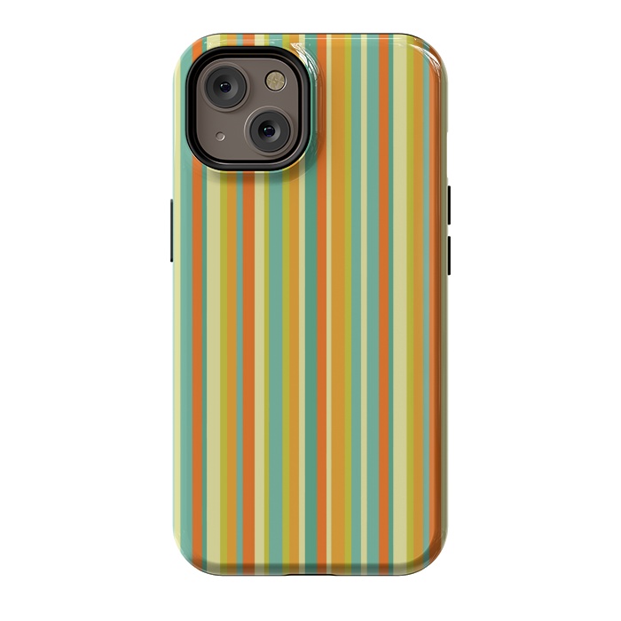 iPhone 14 StrongFit MULTI COLOURED LINES 2 by MALLIKA