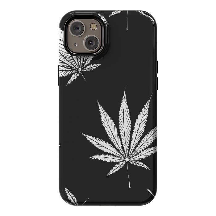 iPhone 14 Plus StrongFit marijuana leaf by haroulita