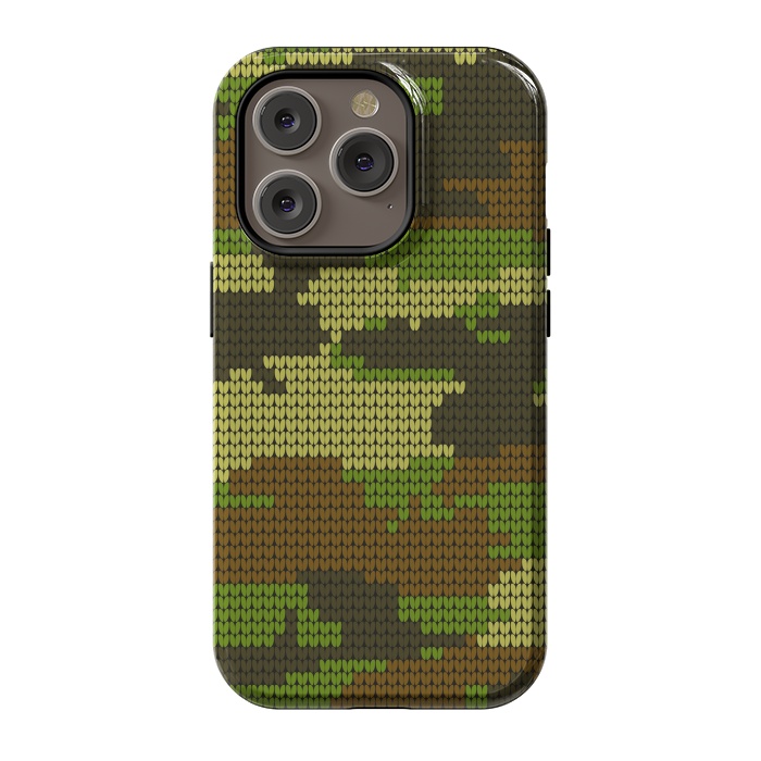 iPhone 14 Pro StrongFit camo hearts by haroulita