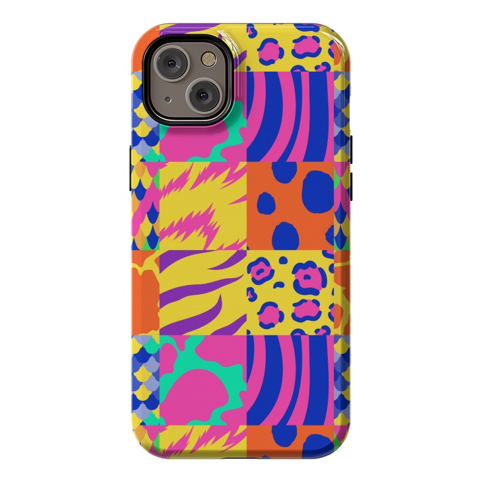 iPhone 14 Plus StrongFit COLOURFUL ANIMAL PRINT by MALLIKA