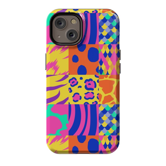 iPhone 14 StrongFit COLOURFUL ANIMAL PRINT by MALLIKA