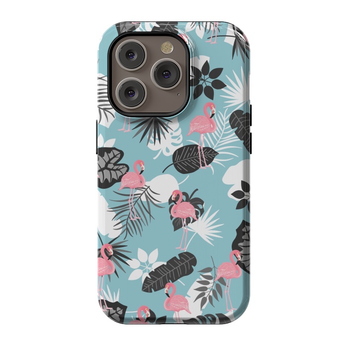 iPhone 14 Pro StrongFit Pink flamingo by Jms