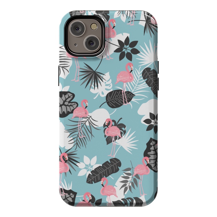 iPhone 14 Plus StrongFit Pink flamingo by Jms