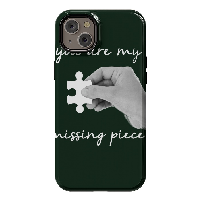 iPhone 14 Plus StrongFit You are my missing piece valentine's day design by Oana 