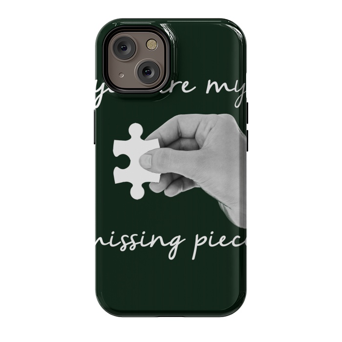 iPhone 14 StrongFit You are my missing piece valentine's day design by Oana 