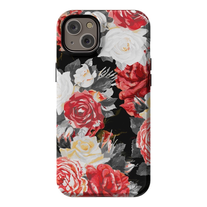 iPhone 14 Plus StrongFit Red and white roses by Oana 