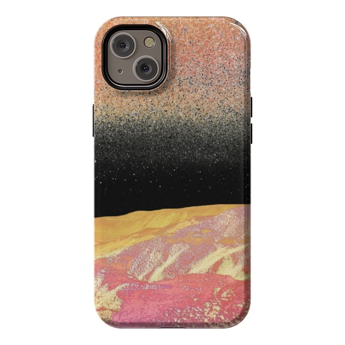 iPhone 14 Plus StrongFit Vibrant rainbow mountain by Oana 