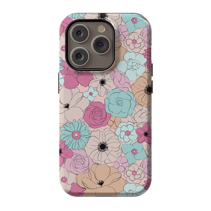 iPhone 14 Pro StrongFit Retro meadow by Martina
