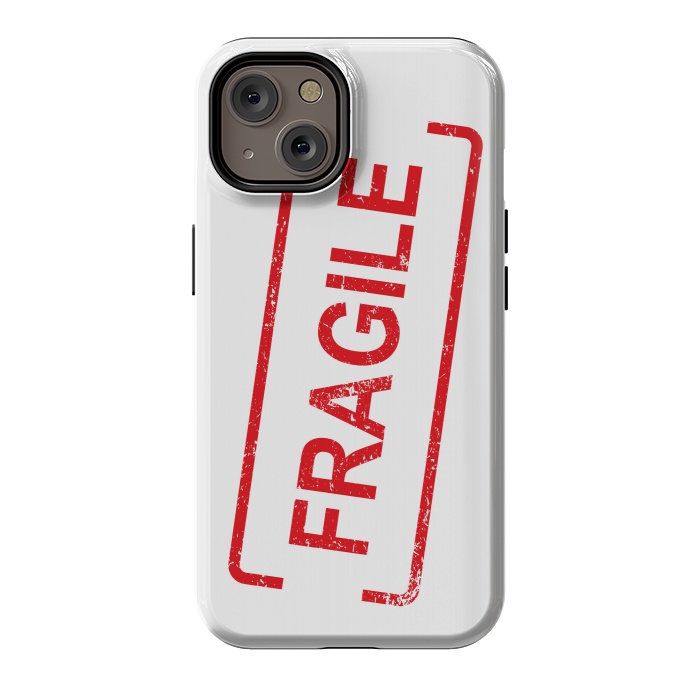 iPhone 14 StrongFit Fragile Red by Martina