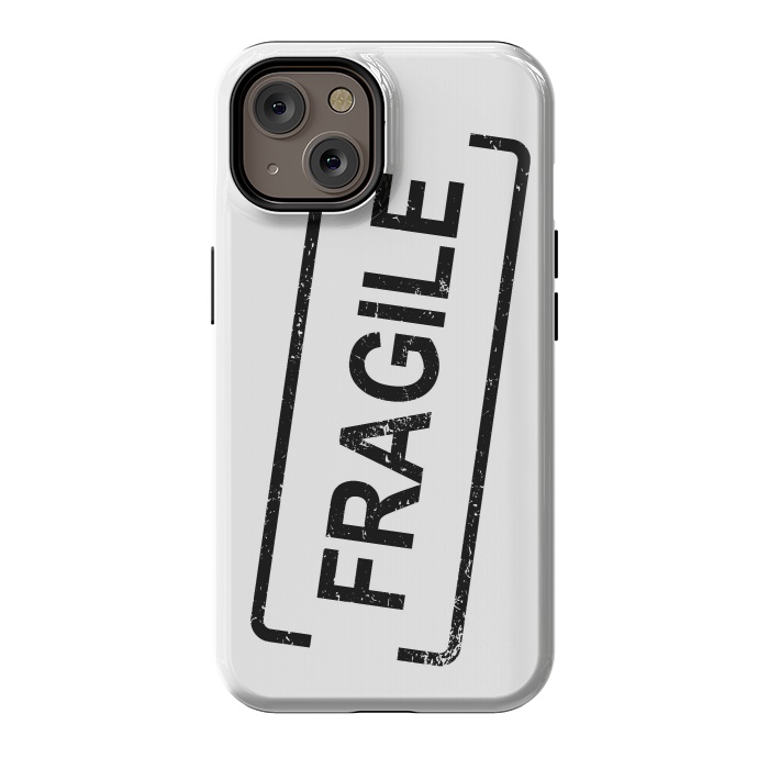 iPhone 14 StrongFit Fragile Black by Martina