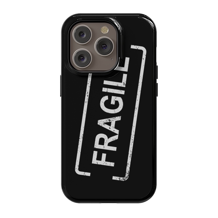iPhone 14 Pro StrongFit Fragile White by Martina