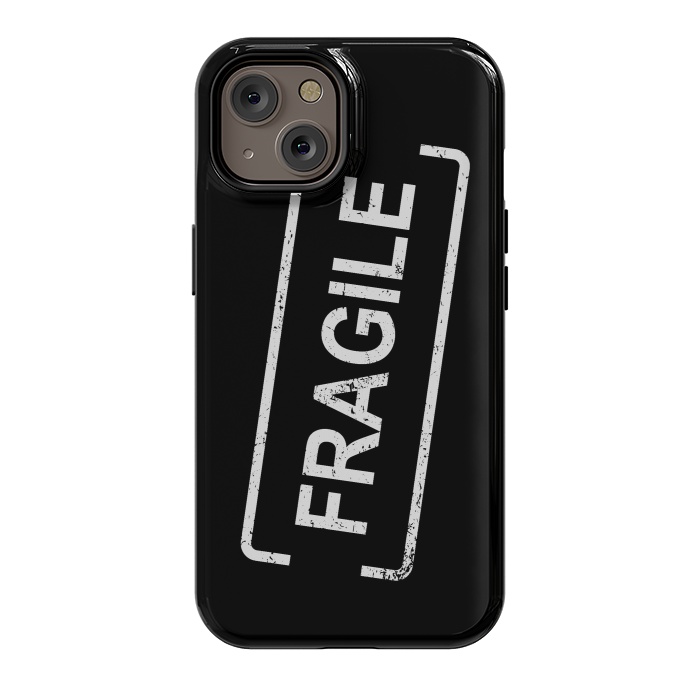 iPhone 14 StrongFit Fragile White by Martina