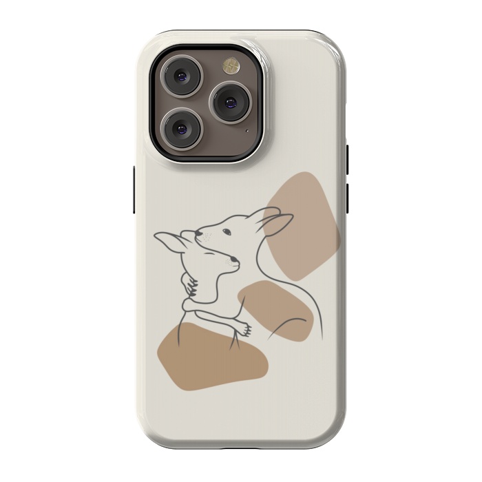 iPhone 14 Pro StrongFit Kangaroo love by Jms