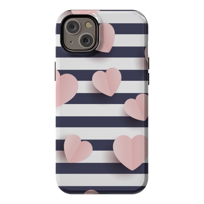 iPhone 14 Plus StrongFit paper cut cute hearts by MALLIKA