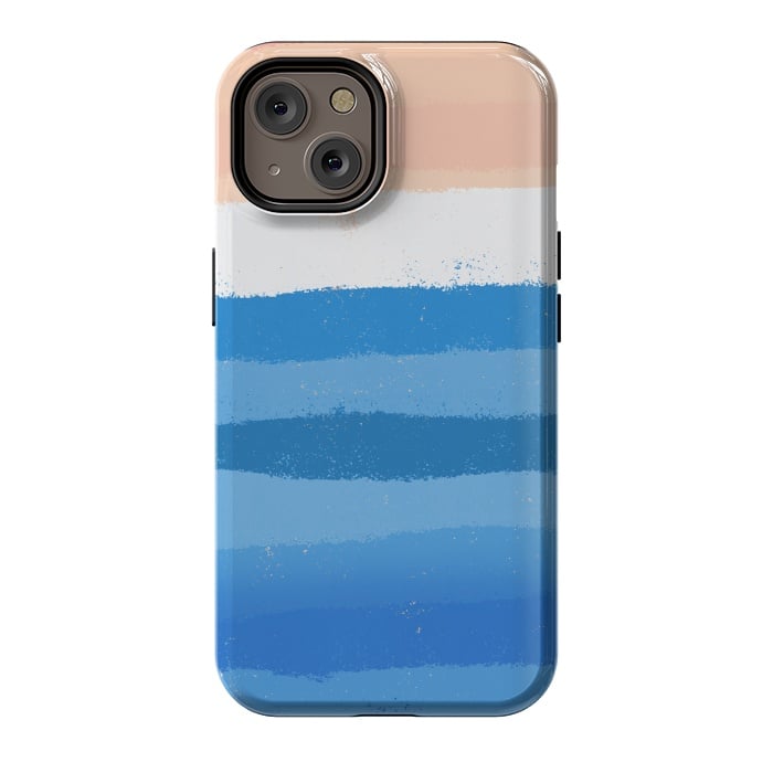 iPhone 14 StrongFit The calm painted waves by Steve Wade (Swade)