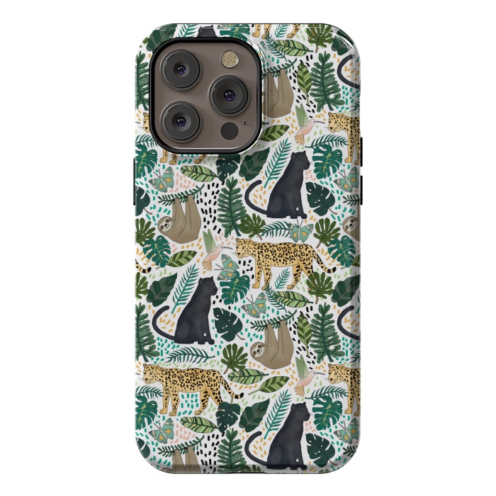 iPhone 14 Pro max StrongFit Emerald Forest Animals by Tangerine-Tane