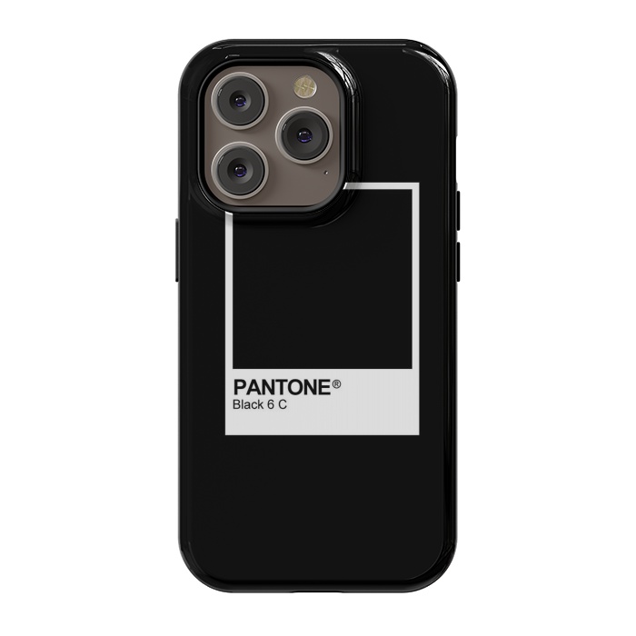 iPhone 14 Pro StrongFit Pantone Black Trendy color by Martina
