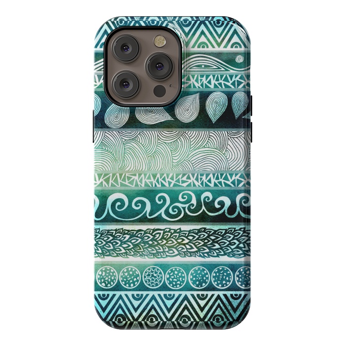iPhone 14 Pro max StrongFit Dreamy Tribal II by Pom Graphic Design