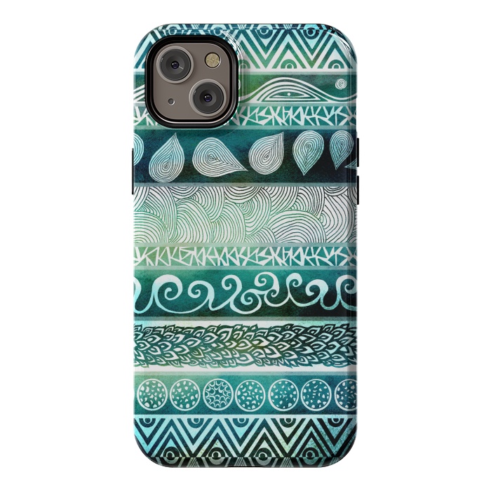 iPhone 14 Plus StrongFit Dreamy Tribal II by Pom Graphic Design