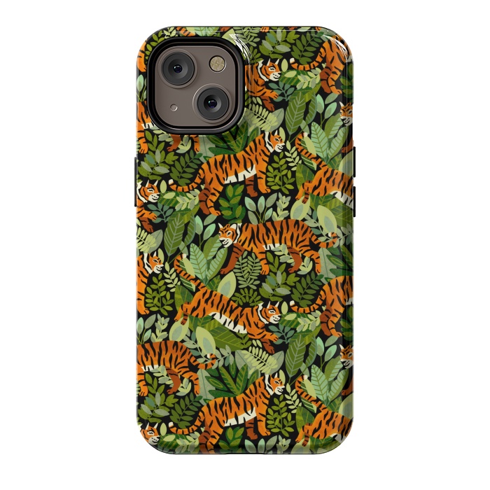 iPhone 14 StrongFit Bangel Tiger Jungle  by Tigatiga