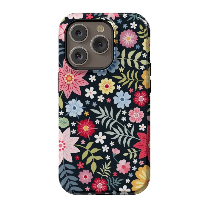 iPhone 14 Pro StrongFit Floral Pattern Design XXXX by ArtsCase