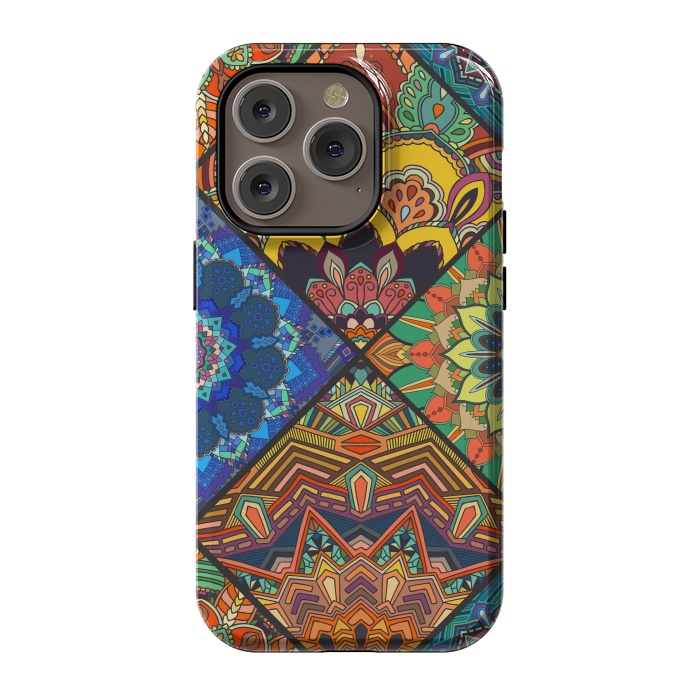 iPhone 14 Pro StrongFit Vectorial Eastern Mandala Decoration by ArtsCase