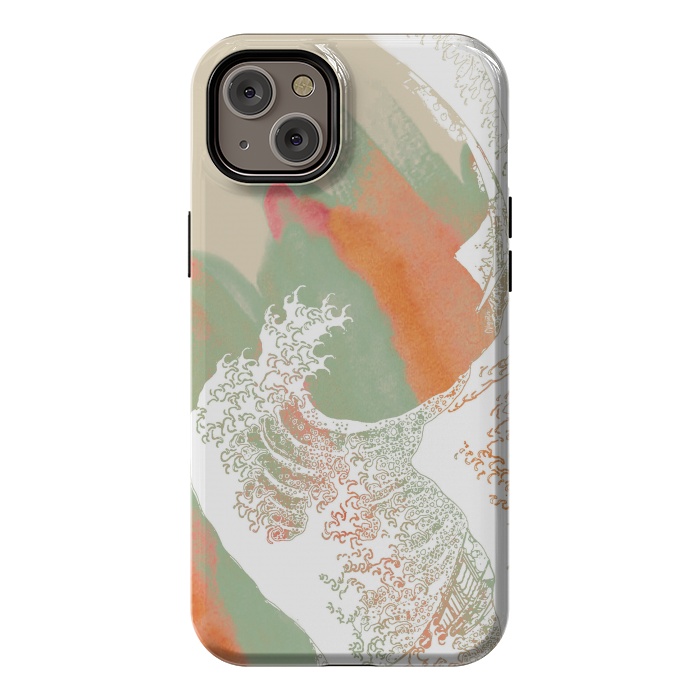 iPhone 14 Plus StrongFit Calm into Great Wave Paint  I by ''CVogiatzi.