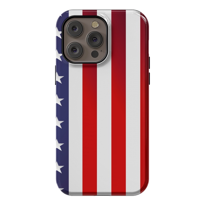 iPhone 14 Pro max StrongFit usa flag by haroulita