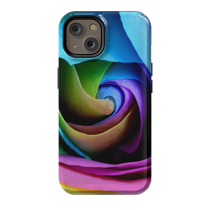 iPhone 14 StrongFit colorful rose by haroulita