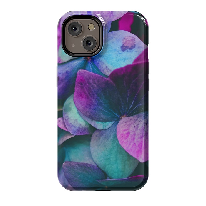 iPhone 14 StrongFit purple hydrangea by haroulita