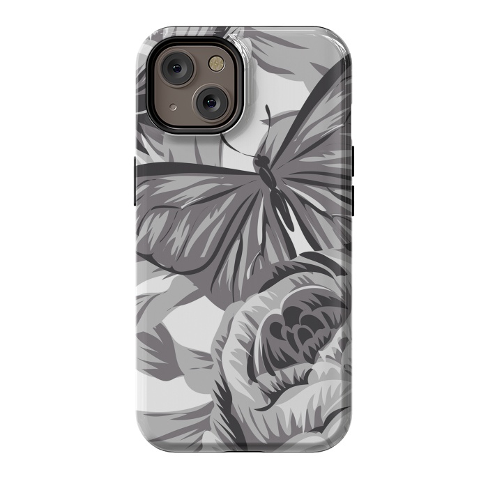 iPhone 14 StrongFit minimal floral butterfly by haroulita